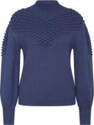 Bruuns Bazaar Simonabbtampa Knit Kvinde Dark Blue Sweaters Str L - Pol...