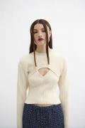 Résumé Vivianrs Knit Blouse Kvinde Creme Sweaters Str L - hos Magasin