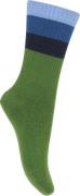 Melton Wide Stripes Socks Str 31/34 - Cactus Strømper hos Magasin