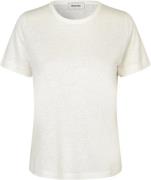 Modström Holtmd Tshirt Kvinde Soft White Kortærmede T-shirts Str L - B...