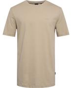 BOSS Thompson 01 Mand Light Beige Kortærmede T-shirts Str L - hos Maga...