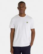 Lyle & Scott Plain Tshirt Mand White Kortærmede T-shirts Str L - hos M...