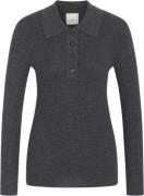 Heartmade Karli Knit HM Kvinde Dark Grey Sweaters Str L - hos Magasin