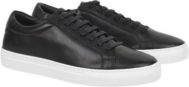 Les Deux Theodor Leather Sneaker Mand Sort Sneakers Str 43 - Læder hos...