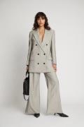 MUNTHE Saimai Sparkly Pinstriped Blazer Kvinde Grey Blazere Str 40 - h...