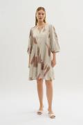 Karen by Simonsen Kbpalmer Indie Dress Kvinde Silver Cloud - Palmer Mi...