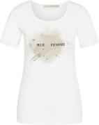 Rue de Femme ¤ New Svea Tshirt RdF ¤ Kvinde White Sand Kortærmede T-sh...