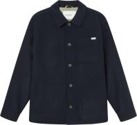 Forét Lodge Wool Jacket Mand Navy Overgangsjakker Str L - hos Magasin