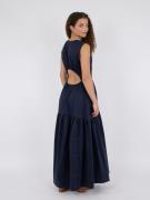 Neo Noir Eysha Poplin Dress Kvinde Navy Maxi Kjoler Str 40 - hos Magas...