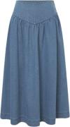 Nué Notes Korfu Skirt Kvinde Heavy Washed Denim Maxi Nederdele Str 40 ...