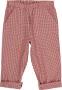 Copenhagen Colors Check Pant With Elastic AT THE Wais Str 116 - Red Ch...