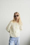 Designers Remix Brielle Jacket Kvinde Sand Cardigans Str L - hos Magas...