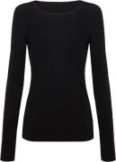 Wolford Aurora Pure Pullover Kvinde Sort Sweaters Str L - hos Magasin