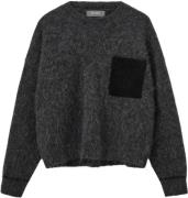 Mos Mosh Mmalila Mohair Knit Kvinde Phantom Sweaters Str L Mohair - ho...