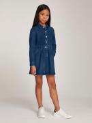 Tommy Hilfiger Denim Pleats Dress LS Str 8 Denim - Darkusedlyocell Kjo...