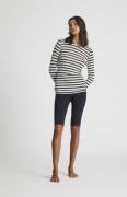 Gai&Lisva Thyra L/S Sailor Wool Top Kvinde Ecru Sailor Stripe Toppe St...