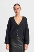 ICHI Ihmarin CA5 Kvinde Black Melange Cardigans Loose Fit Str L - hos ...