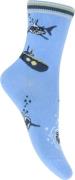 Melton Shark Socks Str 27/30 - Adria Blue Strømper hos Magasin