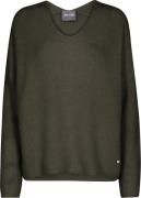 Mos Mosh Mmthora Vneck Knit Kvinde Grape Leaf Sweaters Str L - hos Mag...