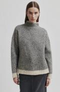 Second Female Capella Mohair Blend Knit Tneck Kvinde Brazilian Sand Sw...