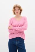 InWear Lukka Vneck Pullover Premium Kvinde Cashmere Rose Sweaters Rela...