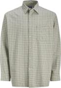 Jack & Jones Jorrobb Check Shirt LS LN Mand Moonbeam Langærmede Skjort...