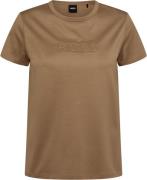 BOSS Eventsa_Logo1 Kvinde Medium Beige Kortærmede T-shirts Str L - hos...