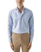 ETON Slim Fit Light Blue Semi Solid Signature Twill Shirt Mand Blå Lan...