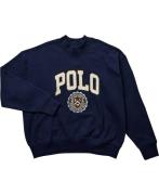 Polo Ralph Lauren Logo Fleece Mockneck Sweatshirt Str L - Blå Sweatshi...