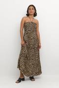 Kaffe Kaamber Maxi Smock Dress Kvinde Classic Leopard Maxi Kjoler Str ...