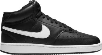 Nike Court Vision Mid Sneakers Kvinde Sort Sneakers Str 38.5 - Læder h...