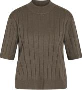 Bruuns Bazaar Anemonebbglady Knit Kvinde Shitake Sweaters Str L - Visk...