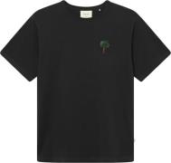 Forét Tree Tshirt Mand Washed Black Kortærmede T-shirts Str L - hos Ma...