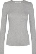 Sofie Schnoor Tshirt Long Sleeve Kvinde Grå Langærmede T-shirts Slim-f...