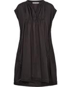 Rabens Saloner Cotton Short Dress Lotti Kvinde Dark Slate Korte Kjoler...