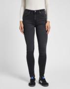 Lee Scarlett High Kvinde Vasket Sort Skinny Jeans Skinny Fit Str 29/33...