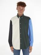 Tommy Hilfiger Blocking Solid Shirt Mand Hunter / Desert Sky / Multi L...