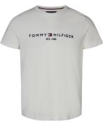 Tommy Hilfiger Core Tommy Logo TEE Mand Hvid Kortærmede T-shirts Str L...