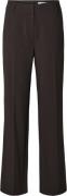 Selected Femme Slfrita MW Wide Pant Noos Kvinde Coffee Bean/melange Bu...