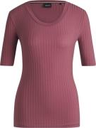 BOSS Effilie Kvinde Light/pastel Red Kortærmede T-shirts Str L - hos M...