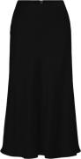 YAS Yaspella HW Midi Skirt S. Noos Kvinde Sort Midi Nederdele Str L - ...