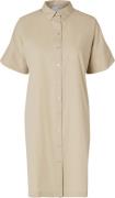 Selected Femme Slfblair 2/4 Short Shirt Dress Noos Kvinde Humus Korte ...