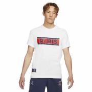 Nike Paris Saintgermain T-shirt Mand White Kortærmede T-shirts Str L -...