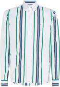 Tommy Hilfiger Vertical Polo Stripe RF Shirt Mand Olympic Green / Mult...