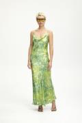 Gestuz Furiagz P Strap Dress Kvinde Green Splash Maxi Kjoler Str 40 - ...