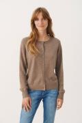 Part Two Ellahpw CA 90% Wool, 10% Cashmere Kvinde Mink Melange Cardiga...