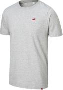 New Balance Tshirt Mand Athletic Grey Kortærmede T-shirts Str L - Bomu...