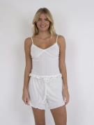 Neo Noir Lindsay Pointelle Top Kvinde White Toppe Str 40 - hos Magasin