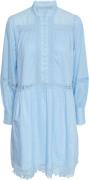 YAS Yasvicca LS Dress S. Kvinde Clear Sky Maxi Kjoler Str L - Bomuld h...