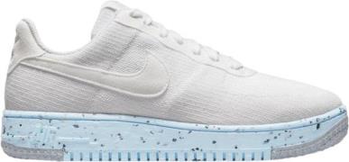 Nike air Force 1 Crater Flyknit Kvinde White/white-pure Platinum Sneak...